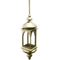 ilustração de lanterna islâmica 3D png