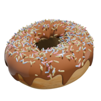 3D Sweet Donut Illustration png