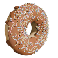 3d zoet donut illustratie png