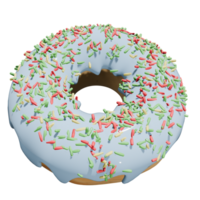 3D Sweet Donut Illustration png