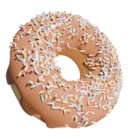 3d zoet donut illustratie png