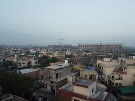 Street of residential houses photo