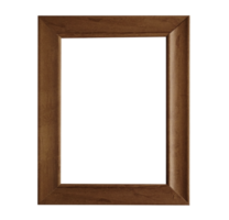 Wooden frame on transparent background png