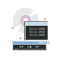 Error CD Illustration vector