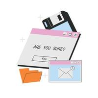 Are You Sure Illustration vector