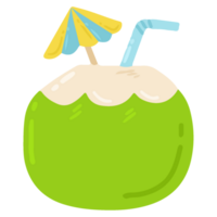 noix de coco boisson dessin animé png