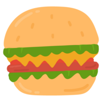 hamburguesa comida rápida dibujos animados png