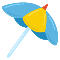 umbrella beach cartoon illustration png