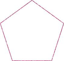 Polygon pink geometric figure design illustration vector