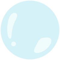 burbuja de agua azul png