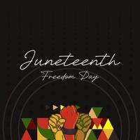 Juneteenth freedom day banner. African American Freedom Day to celebrate. Abstract background with geometric design for Juneteenth Freedom day vector