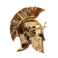 AI generated Side view roman helmet isolated on transparent background png