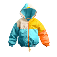 AI generated Floating realistic detailed jacket isolated on transparent background png