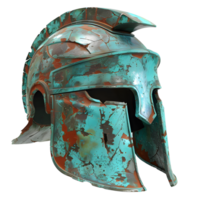 AI generated Metal helmet of medieval knight isolated on transparent background png