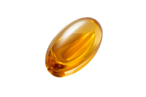 AI generated Omega 3 fish oil capsule png