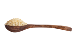 AI generated Wooden spoon full of brown sugar PNG