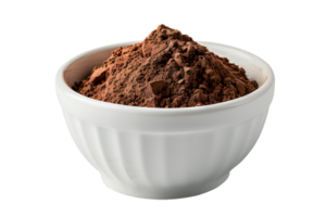 AI generated Cocoa powder in bowl PNG