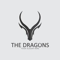 Dragon vector icon illustration