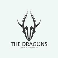 Dragon vector icon illustration