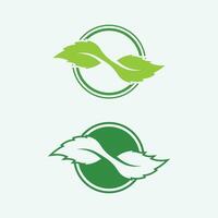leaf logo design vector for nature symbol template editable,Green leaf logo ecology nature element vector icon.