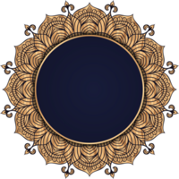 ramadan kareem lyx mandala ram. lyx mandala runda ram arabicum islamic öst stil. arabicum kalligrafi. gyllene ram. Ramadhan mubarak. orientalisk mandala bröllop ram png. png