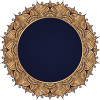 Ramadã kareem luxo mandala quadro. luxo mandala volta quadro, Armação árabe islâmico leste estilo. árabe caligrafia. dourado quadro. Ramadhan mubarak. oriental mandala Casamento quadro, Armação png. png