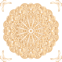 ramadan, eid, Arabisch Islamitisch oosten- stijl mandala transparant. mandala PNG achtergrond element. abstract gouden mandala. mandala PNG elementen