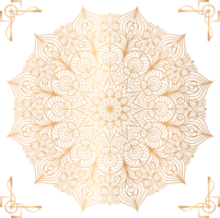 Ramadan,Eid, Arabic Islamic east style Mandala transparent. Mandala png background element. Abstract golden mandala. Mandala PNG Elements