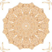 ramadan, eid, Arabisch Islamitisch oosten- stijl mandala transparant. mandala PNG achtergrond element. abstract gouden mandala. mandala PNG elementen