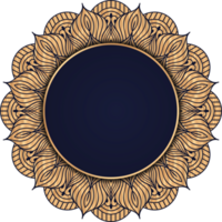 Ramadan kareem luxe mandala Cadre. luxe mandala rond Cadre arabe islamique est style. arabe calligraphie. d'or Cadre. ramadhan moubarak. Oriental mandala mariage Cadre png. png