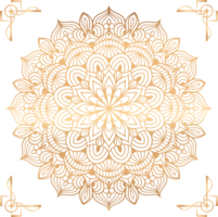 ramadan, eid, Arabisch Islamitisch oosten- stijl mandala transparant. mandala PNG achtergrond element. abstract gouden mandala. mandala PNG elementen