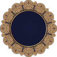 Ramadan Kareem Luxury Mandala frame. Luxury Mandala Round frame Arabic Islamic east style. Arabic Calligraphy. Golden Frame. Ramadhan Mubarak. Oriental Mandala wedding frame PNG. png