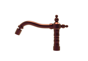 a copper faucet on a transparent background png