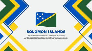Solomon Islands Flag Abstract Background Design Template. Solomon Islands Independence Day Banner Wallpaper Vector Illustration. Solomon Islands Banner