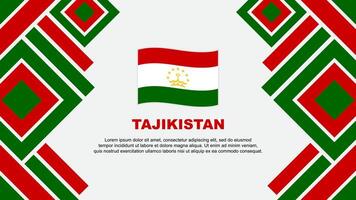 Tajikistan Flag Abstract Background Design Template. Tajikistan Independence Day Banner Wallpaper Vector Illustration. Tajikistan