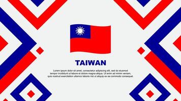 Taiwan Flag Abstract Background Design Template. Taiwan Independence Day Banner Wallpaper Vector Illustration. Taiwan Template