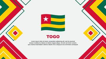 Togo Flag Abstract Background Design Template. Togo Independence Day Banner Wallpaper Vector Illustration. Togo Background