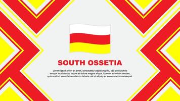South Ossetia Flag Abstract Background Design Template. South Ossetia Independence Day Banner Wallpaper Vector Illustration. South Ossetia Vector