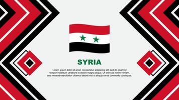 Syria Flag Abstract Background Design Template. Syria Independence Day Banner Wallpaper Vector Illustration. Syria Design