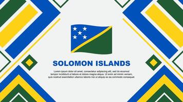 Solomon Islands Flag Abstract Background Design Template. Solomon Islands Independence Day Banner Wallpaper Vector Illustration. Solomon Islands Flag