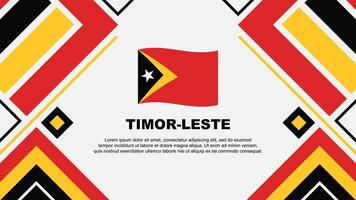 Timor Leste Flag Abstract Background Design Template. Timor Leste Independence Day Banner Wallpaper Vector Illustration. Timor Leste Flag