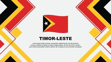 Timor Leste Flag Abstract Background Design Template. Timor Leste Independence Day Banner Wallpaper Vector Illustration. Timor Leste Banner