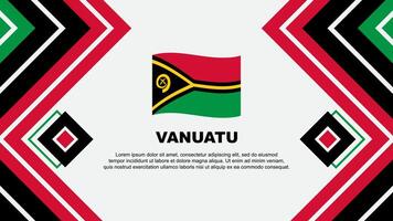 Vanuatu Flag Abstract Background Design Template. Vanuatu Independence Day Banner Wallpaper Vector Illustration. Vanuatu Design