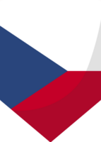 tchèque drapeau fanion 3d dessin animé style. png