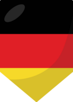Germany flag pennant 3D cartoon style. png