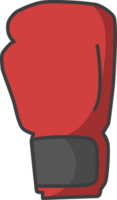 rojo Boxer guantes icono, Tailandia plano iconos, plano color línea. png