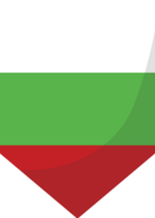 Bulgaria flag pennant 3D cartoon style. png