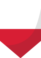 Pologne drapeau fanion 3d dessin animé style. png