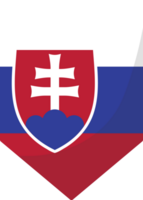 Slovakia flag pennant 3D cartoon style. png