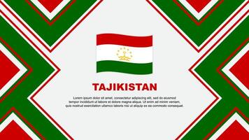 Tajikistan Flag Abstract Background Design Template. Tajikistan Independence Day Banner Wallpaper Vector Illustration. Tajikistan Vector